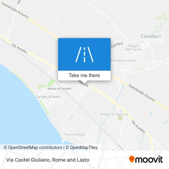 Castel Giuliano Street map