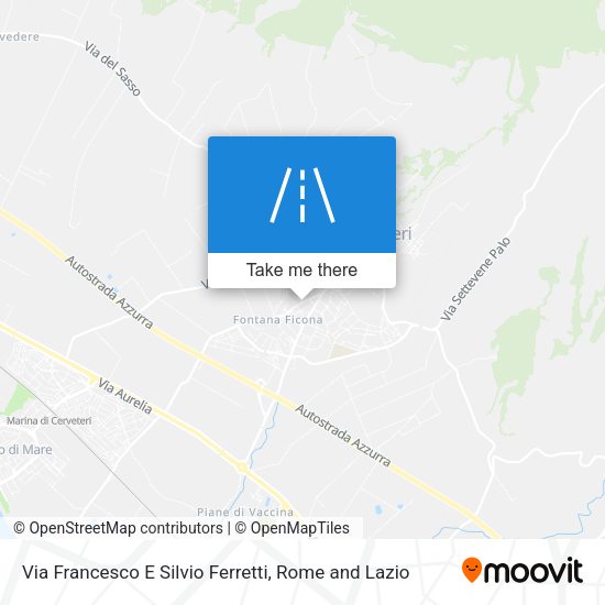 Via Francesco E Silvio Ferretti map