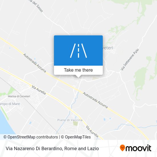 Via Nazareno Di Berardino map