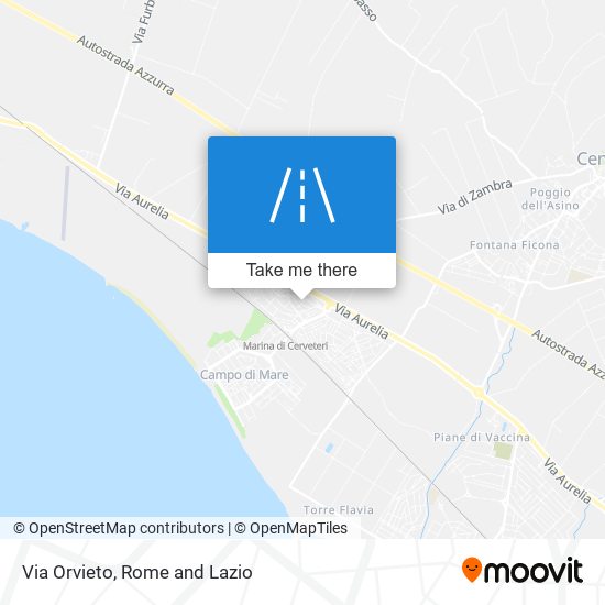 Via Orvieto map