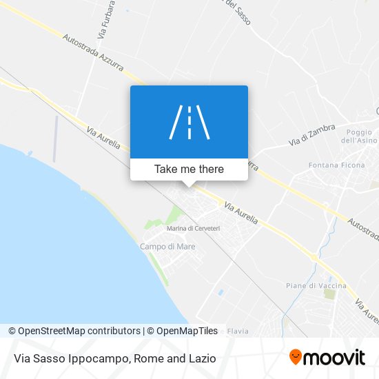 Via Sasso Ippocampo map