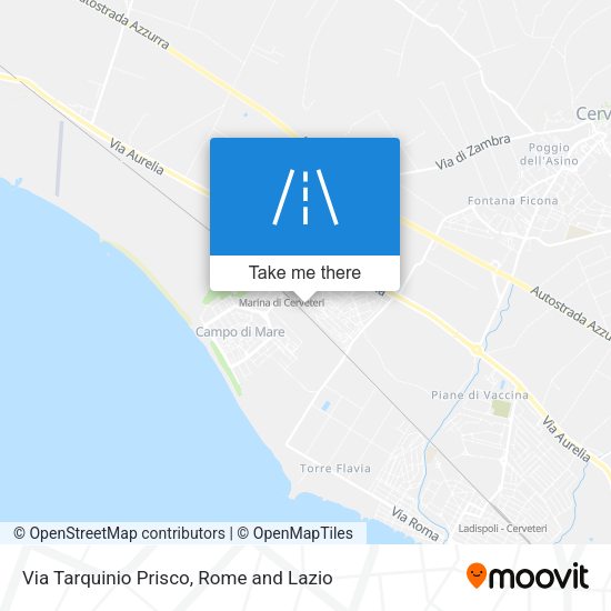 Via Tarquinio Prisco map