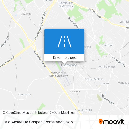 Via Alcide De Gasperi map