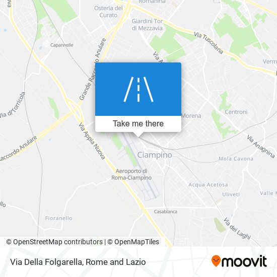 Via Della Folgarella map