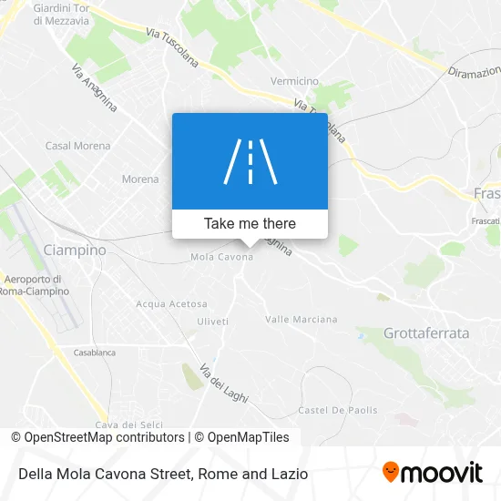 Della Mola Cavona Street map