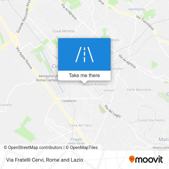 Via Fratelli Cervi map