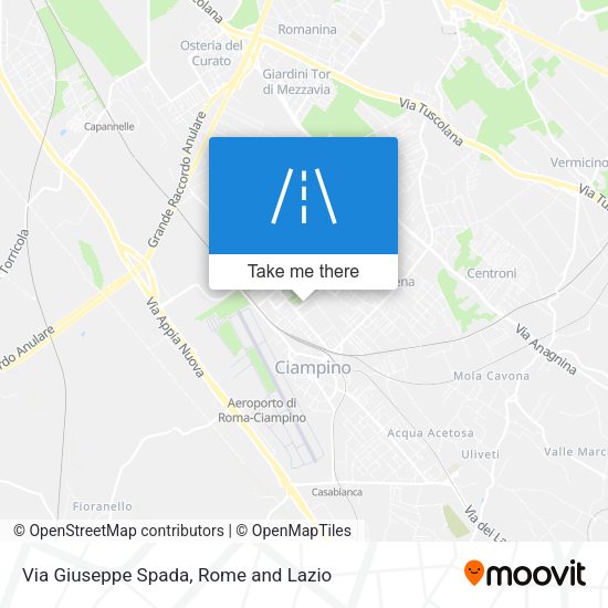 Via Giuseppe Spada map