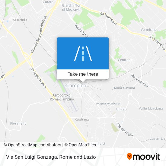 Via San Luigi Gonzaga map