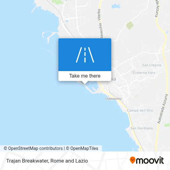 Trajan Breakwater map