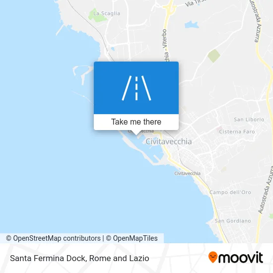 Santa Fermina Dock map