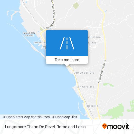 Lungomare Thaon De Revel map
