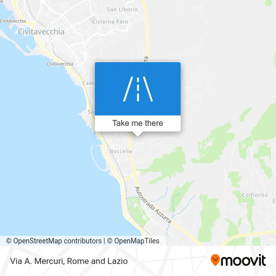 Via Antonio Mercuri map