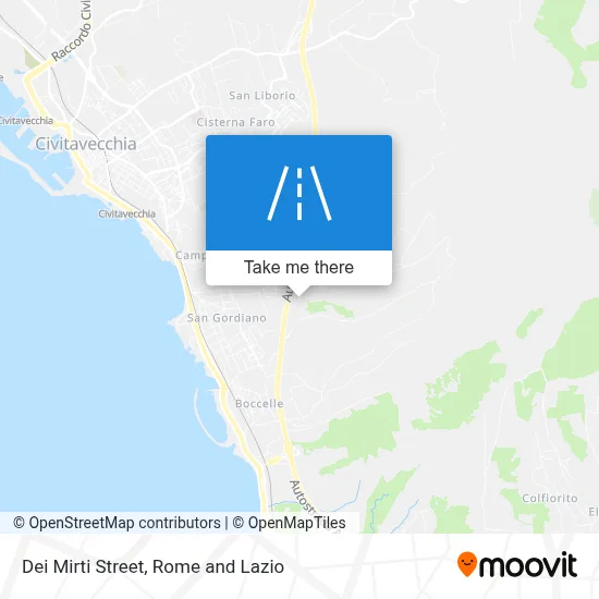 Dei Mirti Street map