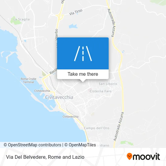 Belvedere Street map