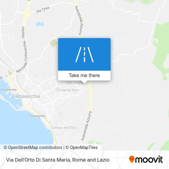 Via Dell'Orto Di Santa Maria map