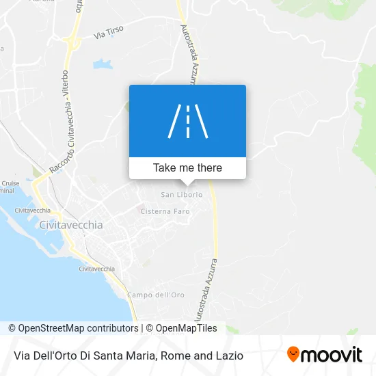 Orto Di Santa Maria Street map