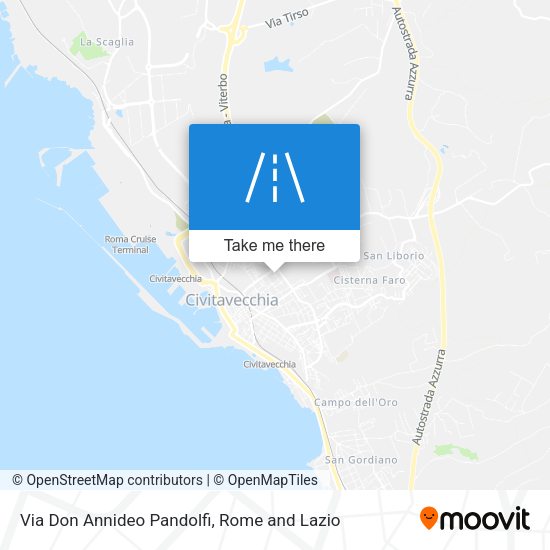 Via Don Annideo Pandolfi map