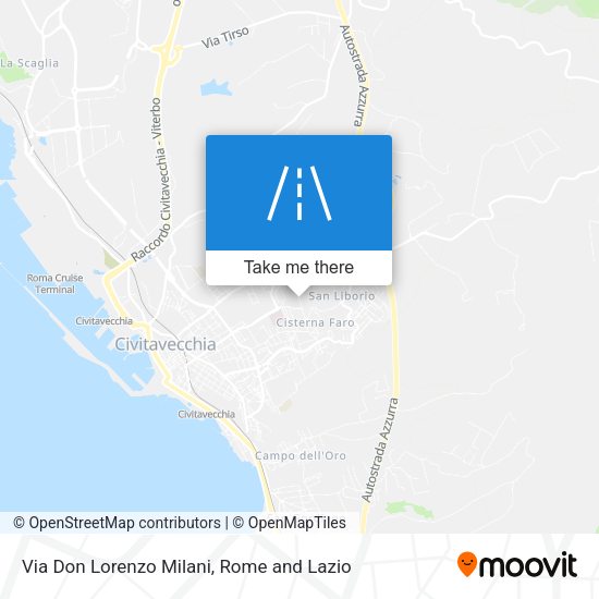 Via Don Lorenzo Milani map