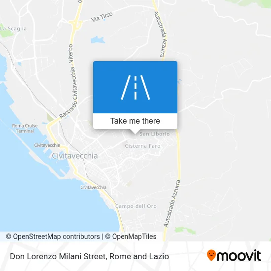 Don Lorenzo Milani Street map