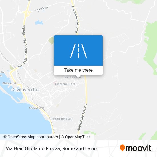 Via Gian Girolamo Frezza map