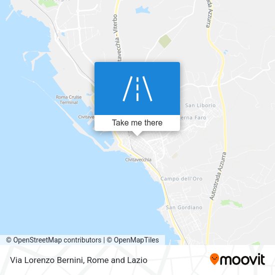 Via Lorenzo Bernini map