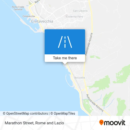 Marathon Street map