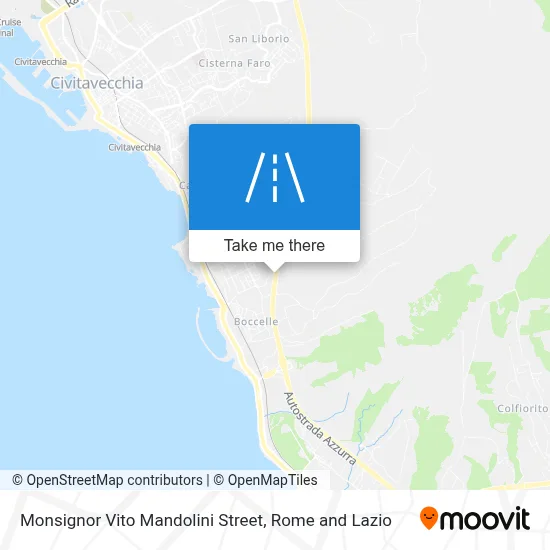 Monsignor Vito Mandolini Street map