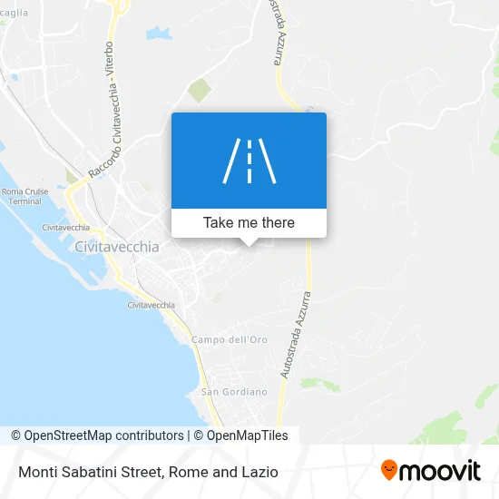 Monti Sabatini Street map
