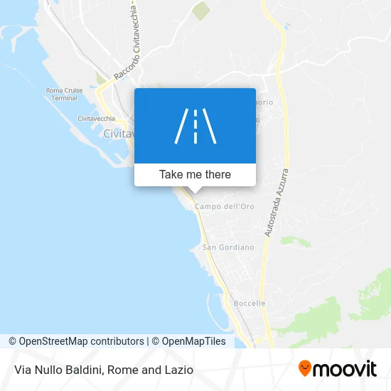 Via Nullo Baldini Street map