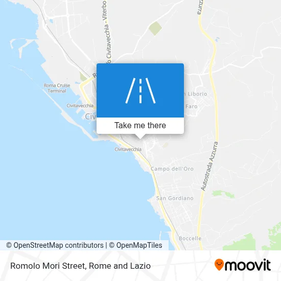 Romolo Mori Street map