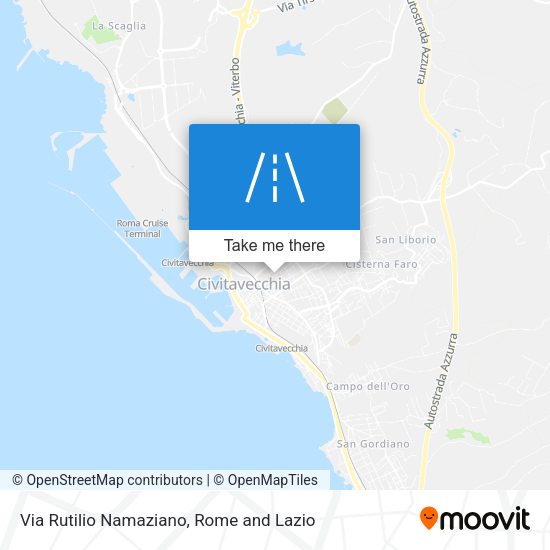 Via Rutilio Namaziano map