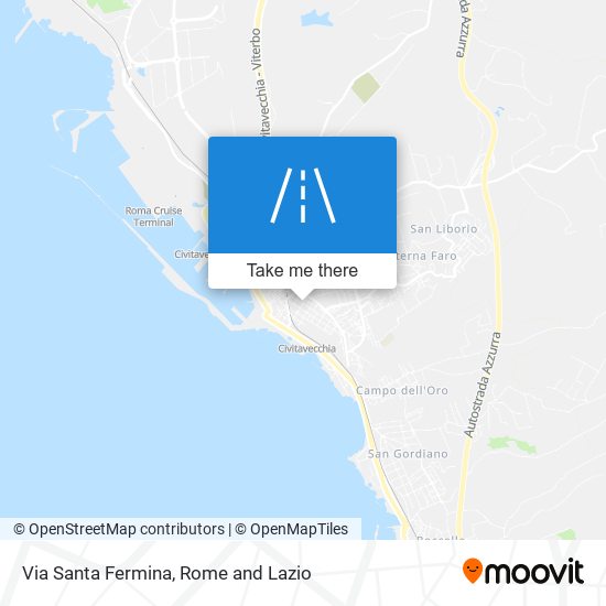 Via Santa Fermina map