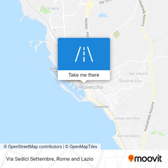 Via Sedici Settembre map