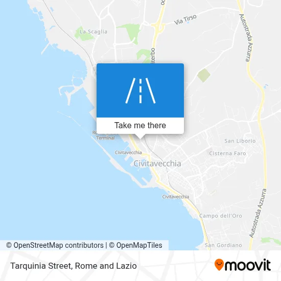Tarquinia Street map