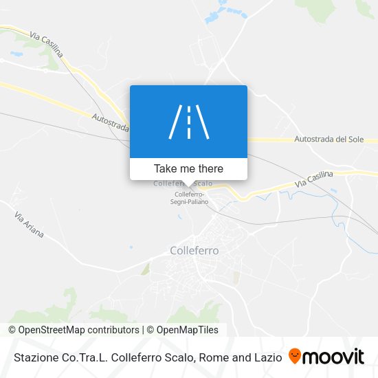 Stazione Co.Tra.L. Colleferro Scalo map