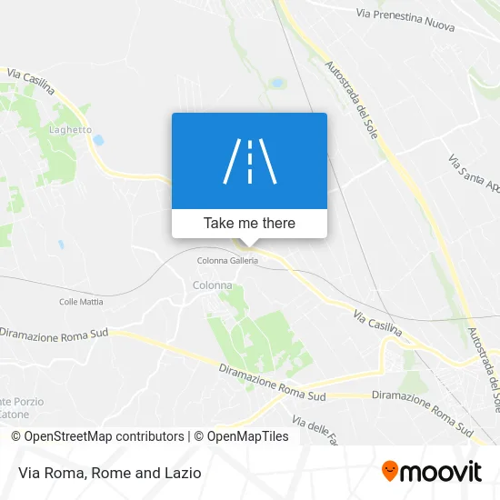 Via Roma map