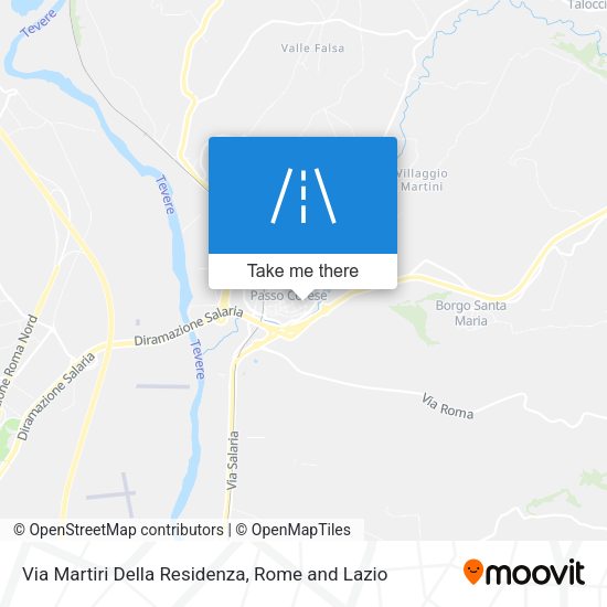 Via Martiri Della Residenza map