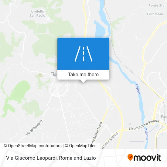 Giacomo Leopardi Street map