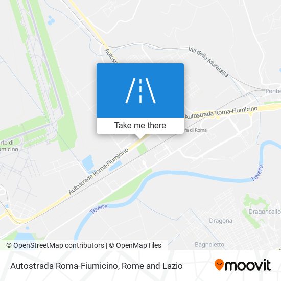 Autostrada Roma-Fiumicino map