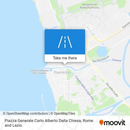 General Carlo Alberto Dalla Chiesa Square map