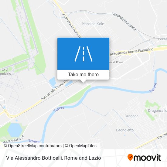 Via Alessandro Botticelli map
