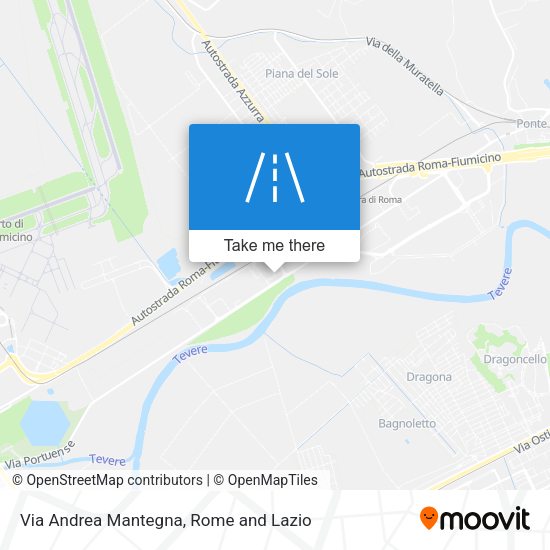 Via Andrea Mantegna map