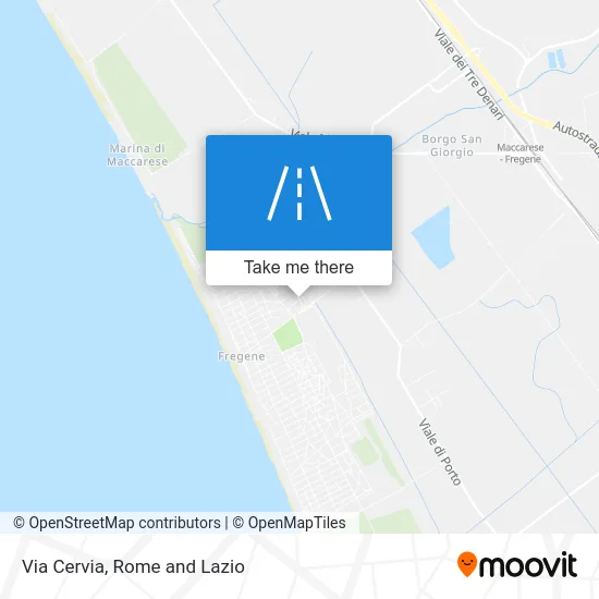 Cervia Street map