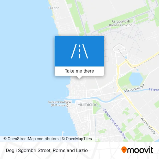 Degli Sgombri Street map