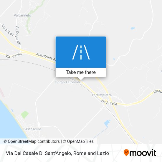 Via Del Casale Di Sant'Angelo map