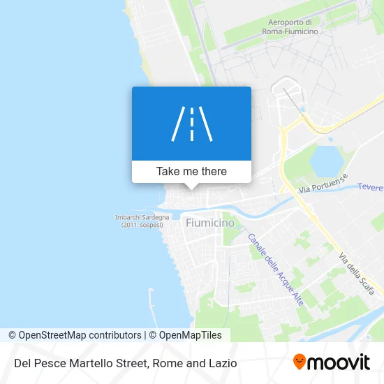 Del Pesce Martello Street map