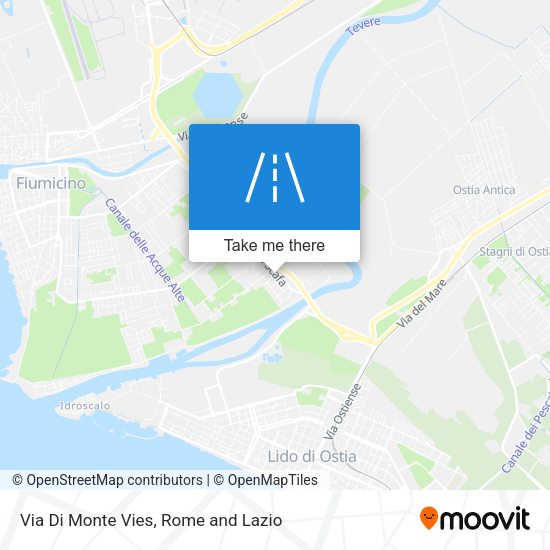 Via Di Monte Vies map