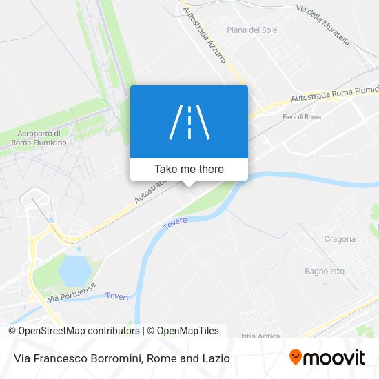 Via Francesco Borromini map