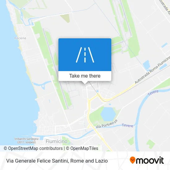 General Felice Santini Street map