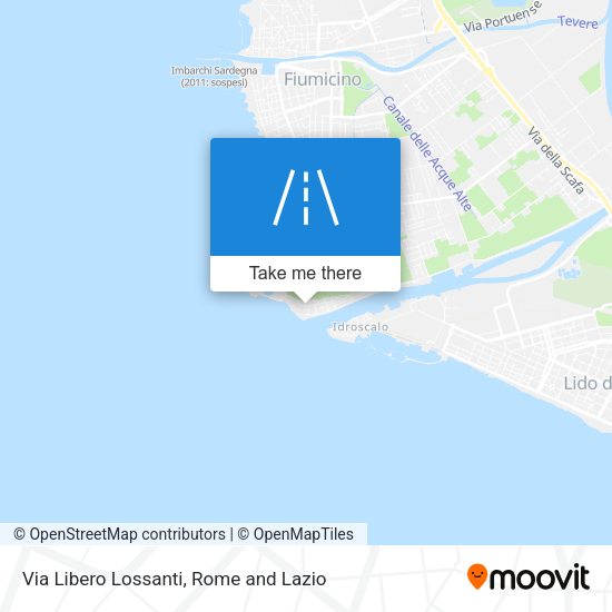 Via Libero Lossanti map
